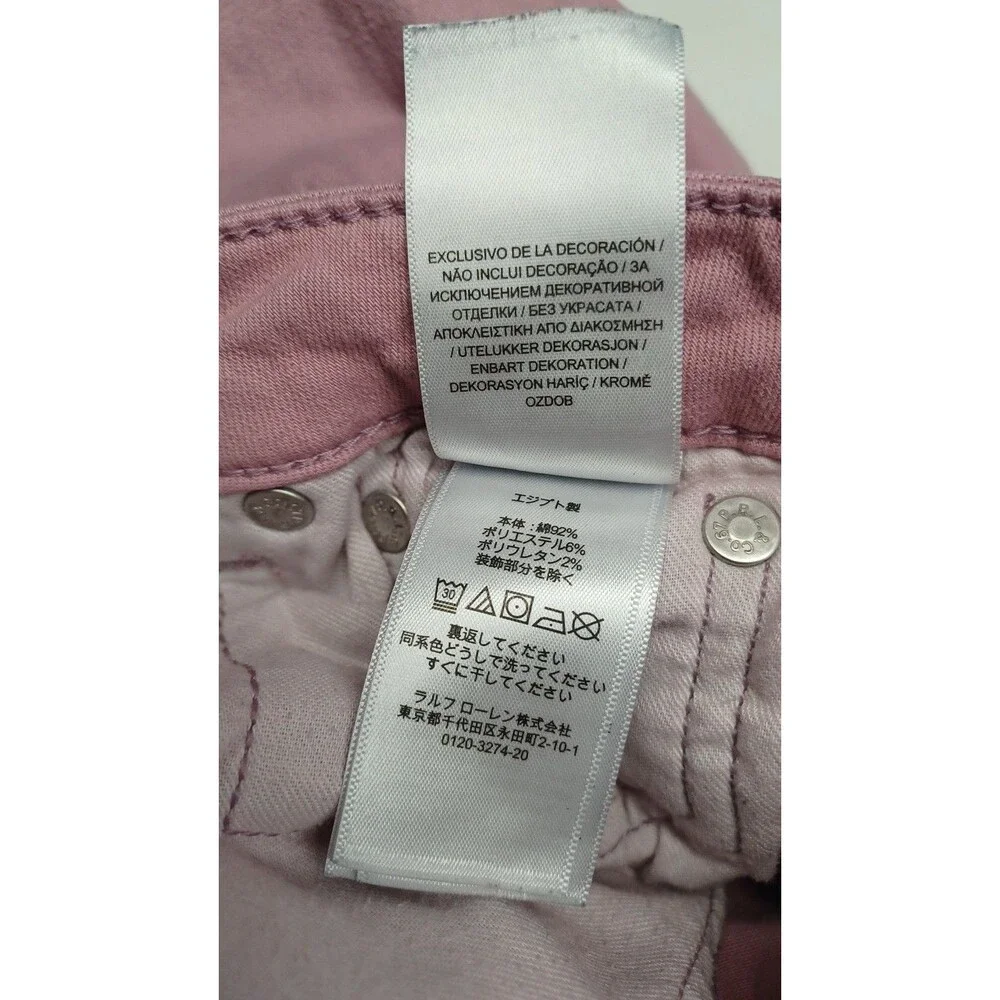 Polo Ralph Lauren Kids Girl Denim Tompkins Skinny Jeans Sz 16